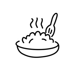 outline icons related to cooking