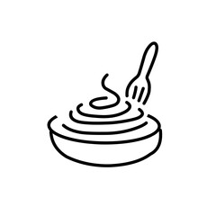 outline icons related to cooking