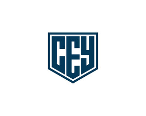 CEY logo design vector template. CEY