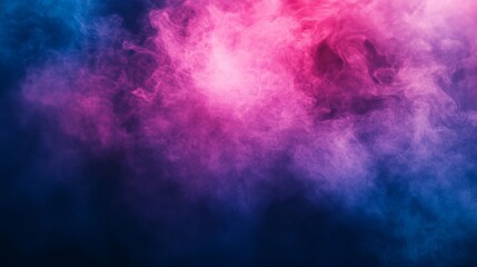 Fototapeta premium Abstract vibrant smoke cloud in pink and blue hues