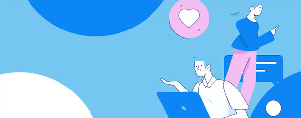 Communicate with consultants flat vector character concept operation hand drawn illustration
