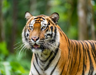Obraz premium Sumatran Tigers: Majestic Predators in Indonesia's Rainforests