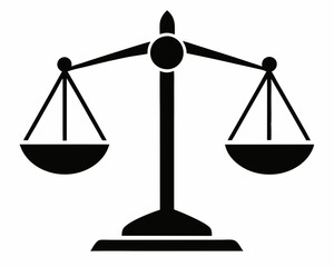 balance scale silhouette,balance scale vector icon