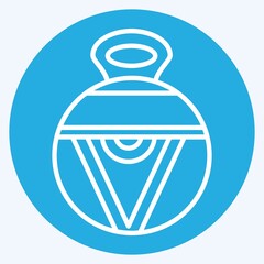 Icon Vase. related to Native American symbol. blue eyes style. design editable