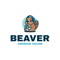 Beaver Simple Mascot Logo
