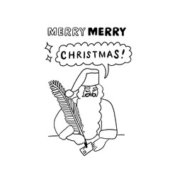 サンタクロース線画