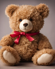 Obraz premium brown teddy bear, cute brown teddy bear, soft brown bear, fluffy brown teddy bear, plush brown teddy bear, brown stuffed bear, cuddly brown bear, teddy bear for kids, brown gift bear, adorable brown b