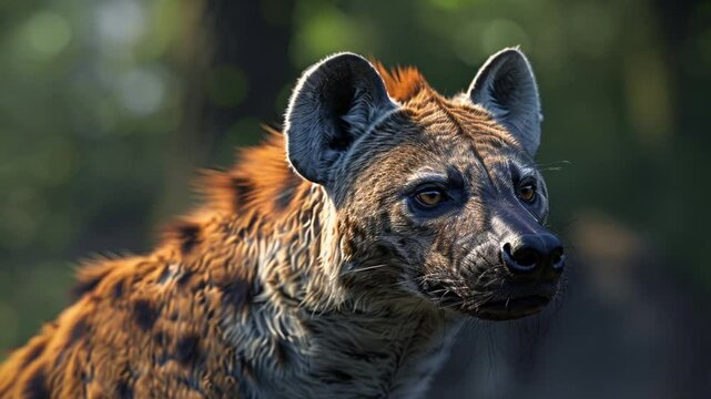 Hyenas are wild in nature Footage 4K