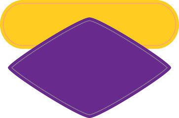 Advertising Ribbon Shape Element 