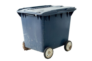 Stainless Steel Heavy-Duty Trash Can with Foot Pedal with isolated on transparent background