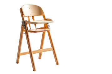 Adjustable High Chair with Removable Tray with isolated on transparent background