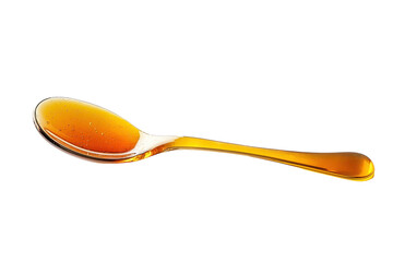 Classic Wooden Honey Spoon with Spiral Design with isolated on transparent background