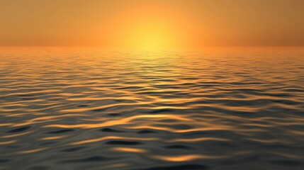Fototapeta premium Serene sunset reflection over calm ocean waters coastal location nature scene tranquil environment wide view peaceful concept
