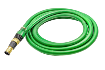 Durable Garden Hosepipe with Sprinkler Attachment with isolated on transparent background