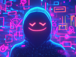 3D vector illustration of the emotional impact of cyberbullying