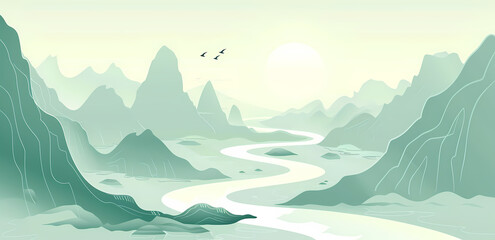 Classical landscape painting