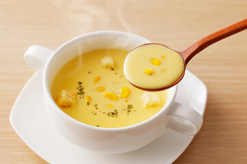 コーンスープ　Sweetcorn soup