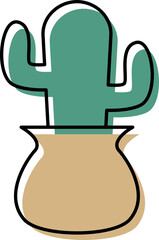 Aesthetic Plant Illustration Element