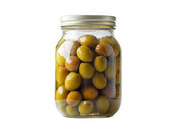 Rustic Glass Jar of Mustard with a Decorative Lid and Spoons Nearby for Serving with isolated on transparent background