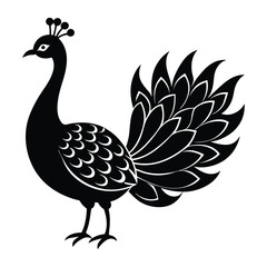 peacock vector illustration