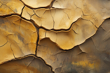 Fototapeta premium Texture of cracked ground, Concept of drought and global warming..
