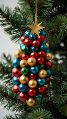 Fototapeta premium christmas tree decoration