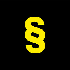 Obraz premium Paragraph icon. HD paragraph vector. Double s logo