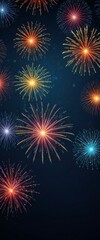 Obraz premium fireworks on the night sky