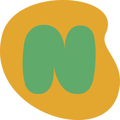 Alphabet Ransom Note N Element