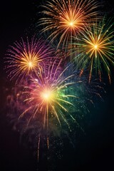 Fototapeta premium fireworks in the night sky