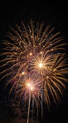 fireworks in the night sky