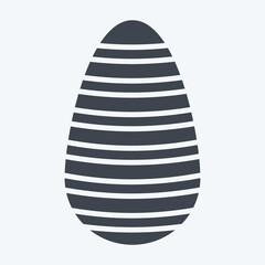 Icon Shen Ring. related to Fabric symbol. glyph style. simple design editable