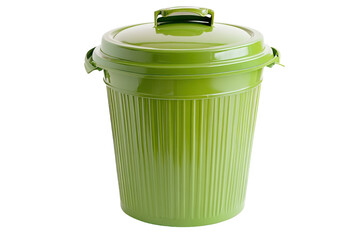 Elegant Bamboo Kitchen Garbage Can with Isolated Eco-Friendly Design with isolated on transparent background