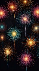 fireworks in the night