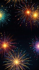 Fototapeta premium fireworks on the night sky