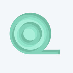 Icon Insulation. related to Fabric symbol. flat style. simple design editable
