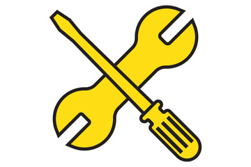 Manufacturing vector black flat, line icons. Service vector icon designs isolated on transparent background. Working tools collection. Repair and construction supplies set. Sketch vintage vector.