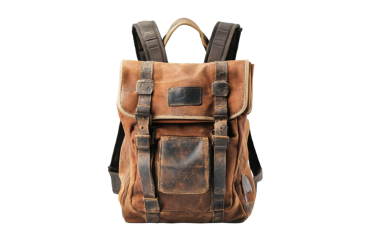 Durable Hiking Knapsack with Isolated Multiple Compartments and Water-Resistant Fabric with isolated on transparent background