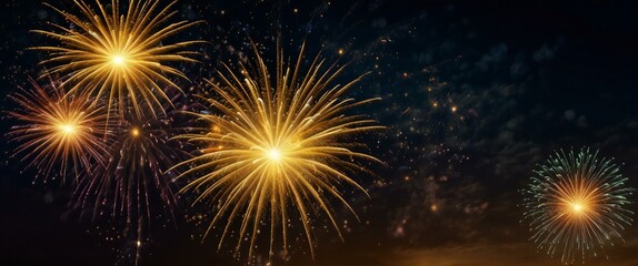 Fototapeta premium fireworks in the night sky