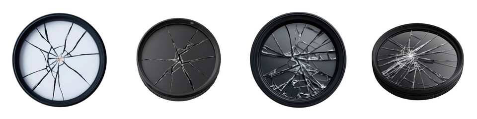 Shattered glass window fragments forming intricate abstract patterns with dynamic reflections and textures  Conceptual image representing crisis emergency failure and destruction