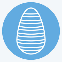 Icon Shen Ring. related to Fabric symbol. blue eyes style. simple design editable