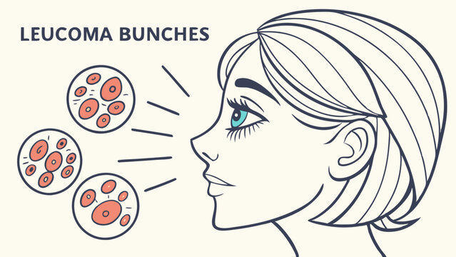 Leucoma bunches vector illustration
