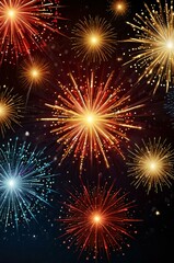 Obraz premium fireworks in the night sky
