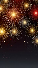 Fototapeta premium background with fireworks
