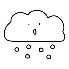 お天気記号雪雲
