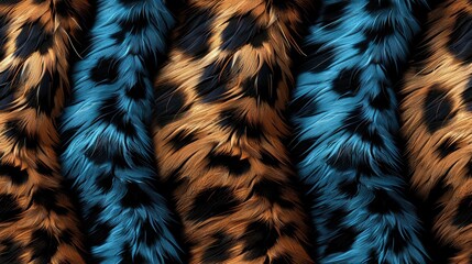 animal print background illustration, color grey, turquoise, black