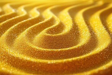 Golden Wavy Sand Texture