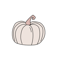 Pumpkin of various shapes and colors element