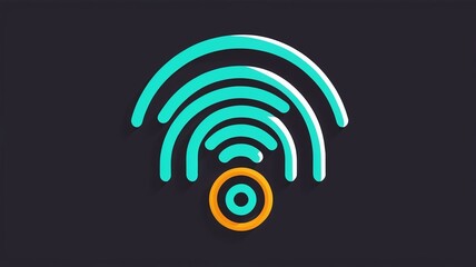 Wifi icon. Free wifi sign isolated icon. wi-fi network linear icon. signal sign and symbol. Public wifi area solid sign. Wifi icon wireless internet signal element flat symbol