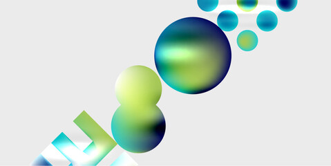 Circles and triangles modern art. Vector Illustration For Wallpaper, Banner, Background, Card, Book Illustration, landing page